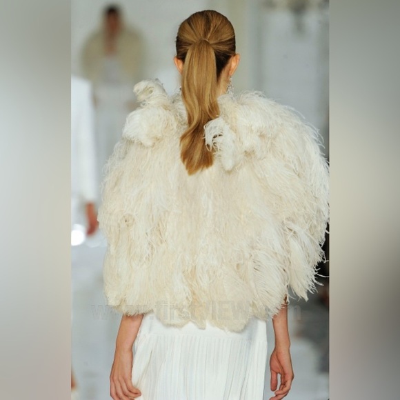 Ralph Lauren Collection White Mini Cocktail Dress Flare Drop Waist Runway 2012 S - Picture 9 of 13